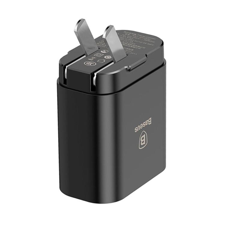 Baseus Portable 3 USB 3.4A Mirror Travel Wall Charger Adapter