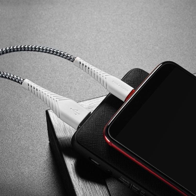 Borofone BX25 USB-C / Type-C to USB Powerful Charging Data Cable for Galaxy S8 & S8+ / LG G6 / Huawei P10 & P10 Plus / Xiaomi Mi 6 & Max 2 and other Smartphones (Black)