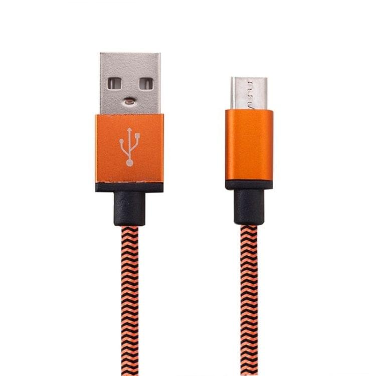1m Woven Style Micro USB to USB 2.0 Data / Charger Cable