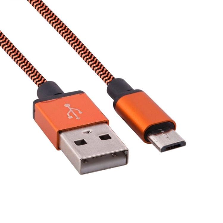 1m Woven Style Micro USB to USB 2.0 Data / Charger Cable