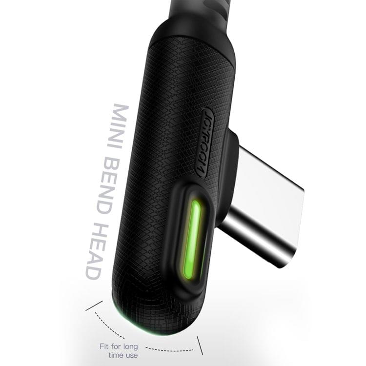 JOYROOM S-M392 Baige Series 3A USB-C to Type-C LED Light Game Data Cable, Length: 1.2m (White)