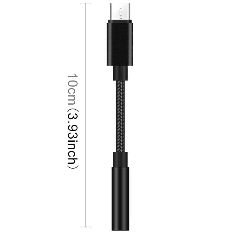 YAOMAISI Q16 10cm 3.5mm Audio Female to USB-C / Type-C Male Adapter Converter