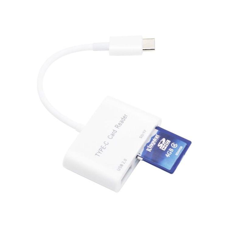 USB-C to USB SD/Micro SD Card Reader