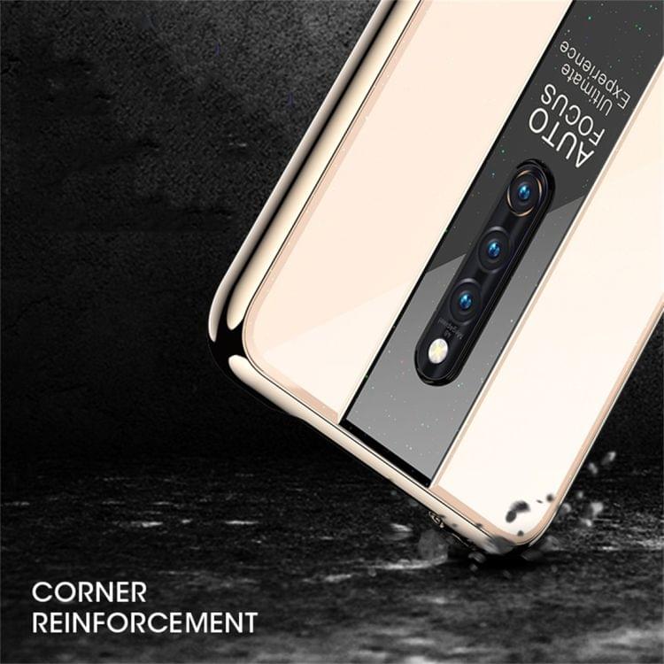 Electroplated Mirror Glass Protective Case for Vivo X27 Pro (White)