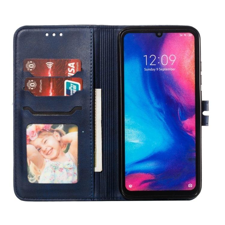 Leather Protective Case For Redmi Note 7(Blue)
