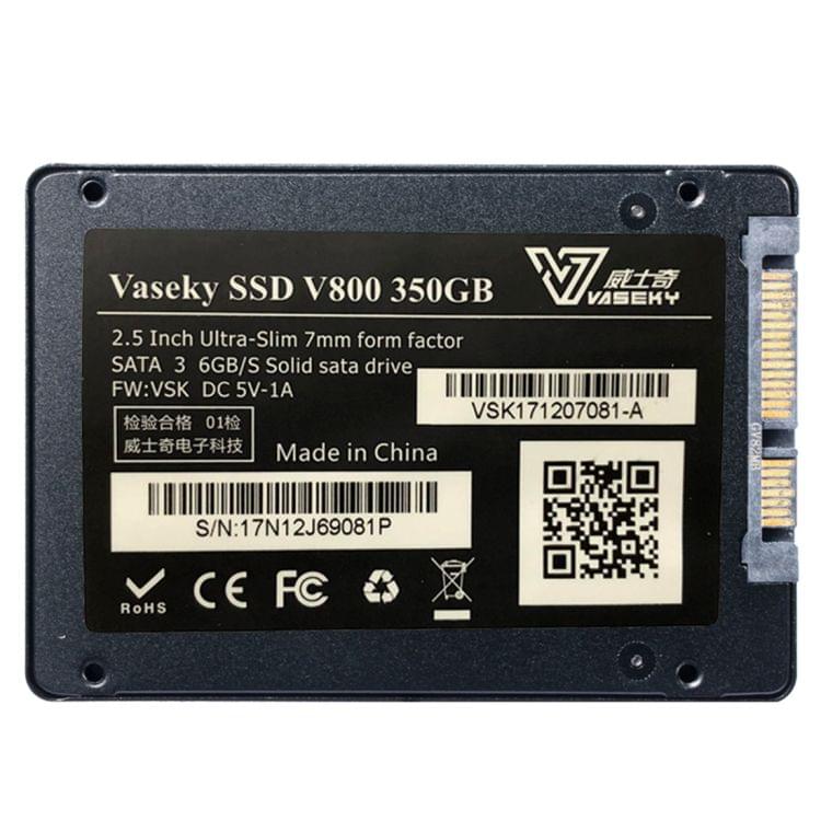 Vaseky V800 350GB 2.5 inch SATA3 6GB/s Ultra-Slim 7mm Solid State Drive SSD Hard Disk Drive for Desktop, Notebook