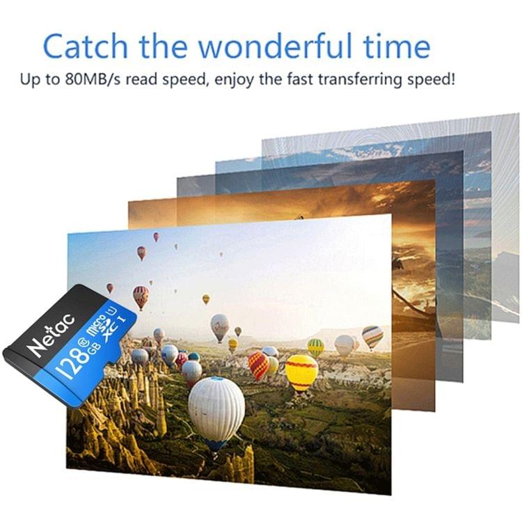Netac P500 128GB Class10 Micro SD(TF) Memory Card