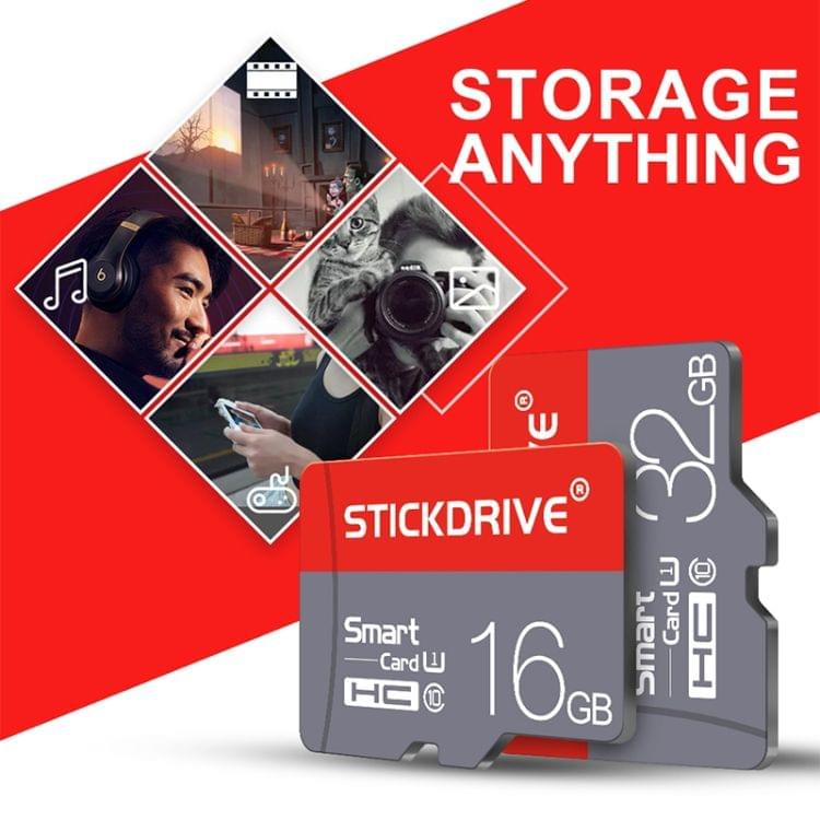 STICKDRIVE 64GB U3 Red and Grey TF(Micro SD) Memory Card