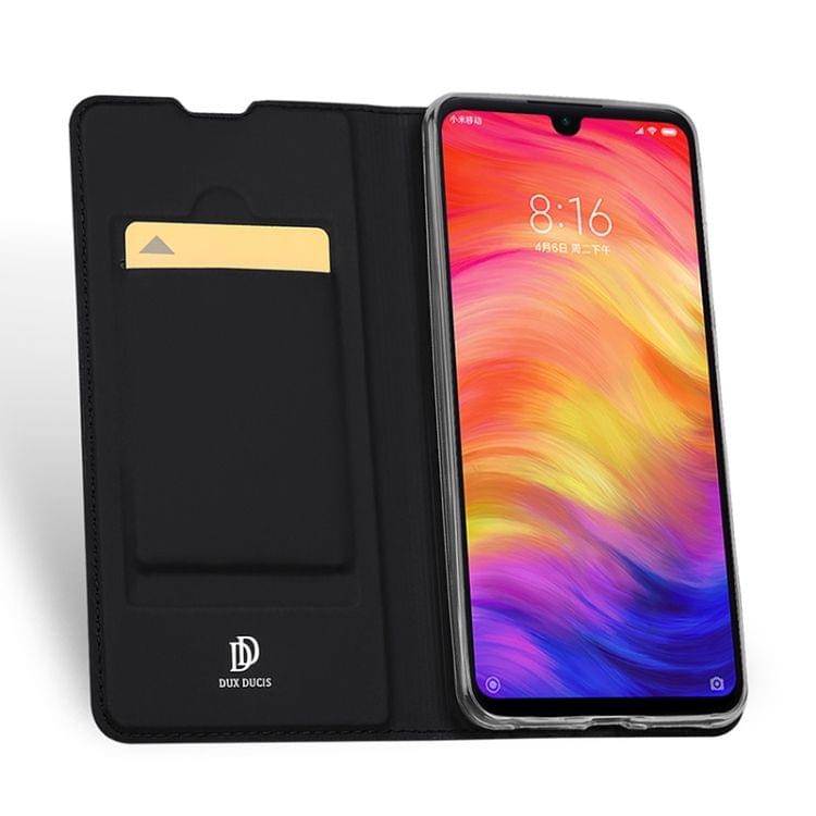 DUX DUCIS Skin Pro Series Horizontal Flip PU + TPU Leather Case for Xiaomi Redmi Note 7 & Note 7 Pro, with Holder & Card Slots (Black)