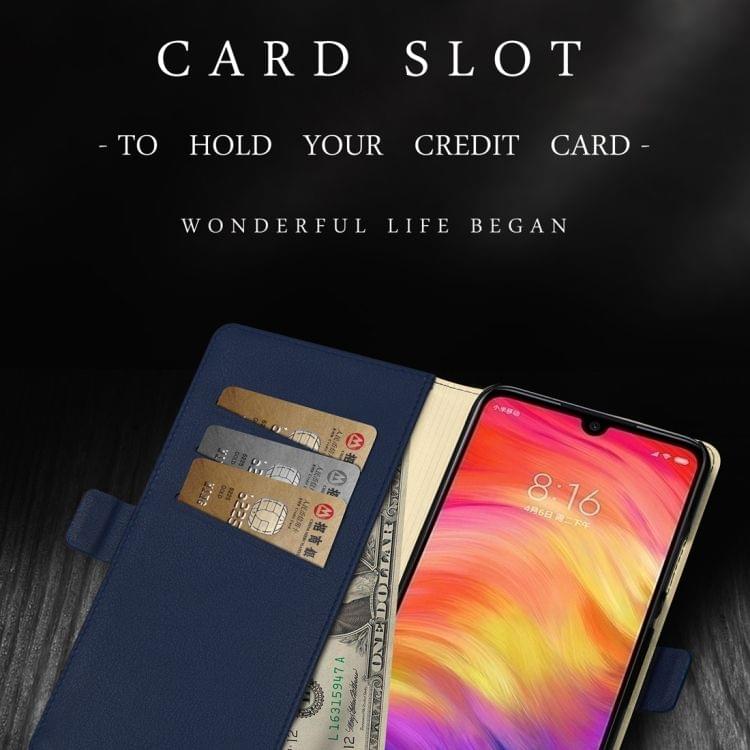 DZGOGO MILO Series PC + PU Horizontal Flip Leather Case for Xiaomi Redmi Note 7, with Holder & Card Slot & Wallet (Rose Gold)