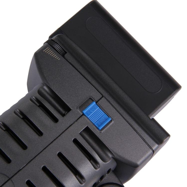 LED-5010 6 LED 750LM Dimmable Video Light on-Camera Photography Lighting Fill Light for Canon, Nikon, DSLR Camera with Hand Grip