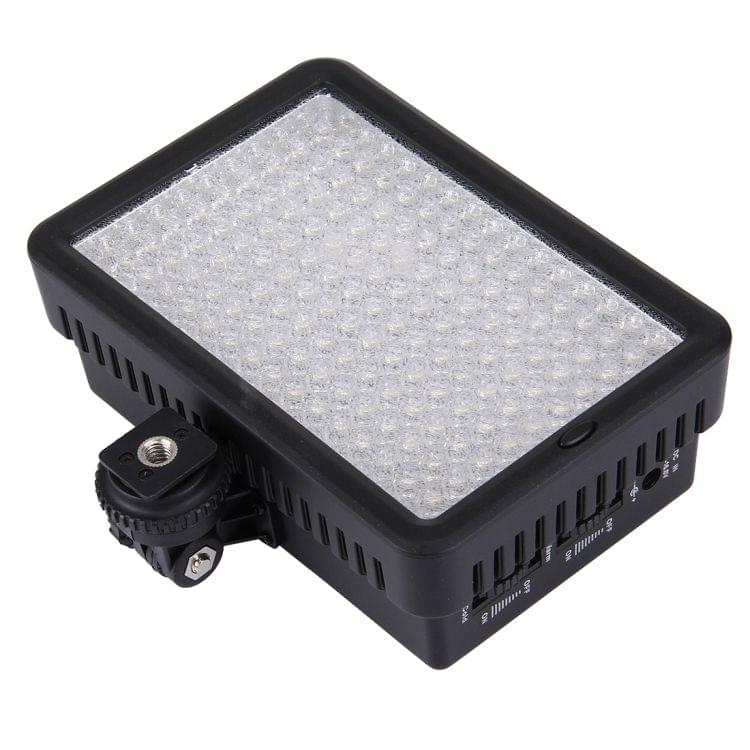 LED-5023 160 LED Dimmable Video Light on-Camera Photography Lighting Fill Light for Canon, Nikon, DSLR Camera with 2 Filter Plates