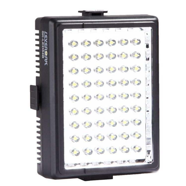SK-LED54B High Intensity 6000 MCD 54 LED Video Light for Camera / Video Camcorder(Black)