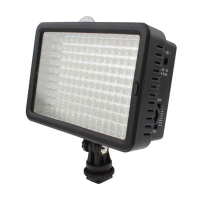 160 LED Video Light with Two Color Temperature Transparent Films (Tawny / White), US Plug(Black)