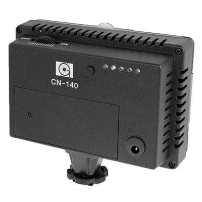 140 LED Video Light with 2 Color Temperature Transparent Films (Orange / White)(Black)