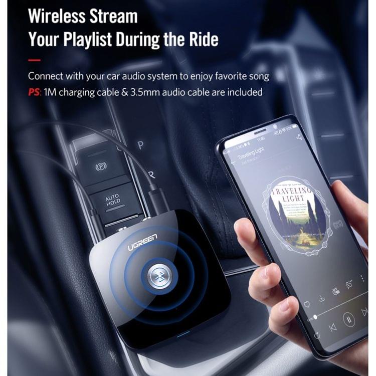 UGREEN CM106 3.5mm AUX + 2 RCA Interface Bluetooth 4.1 Wireless Bluetooth Receiver