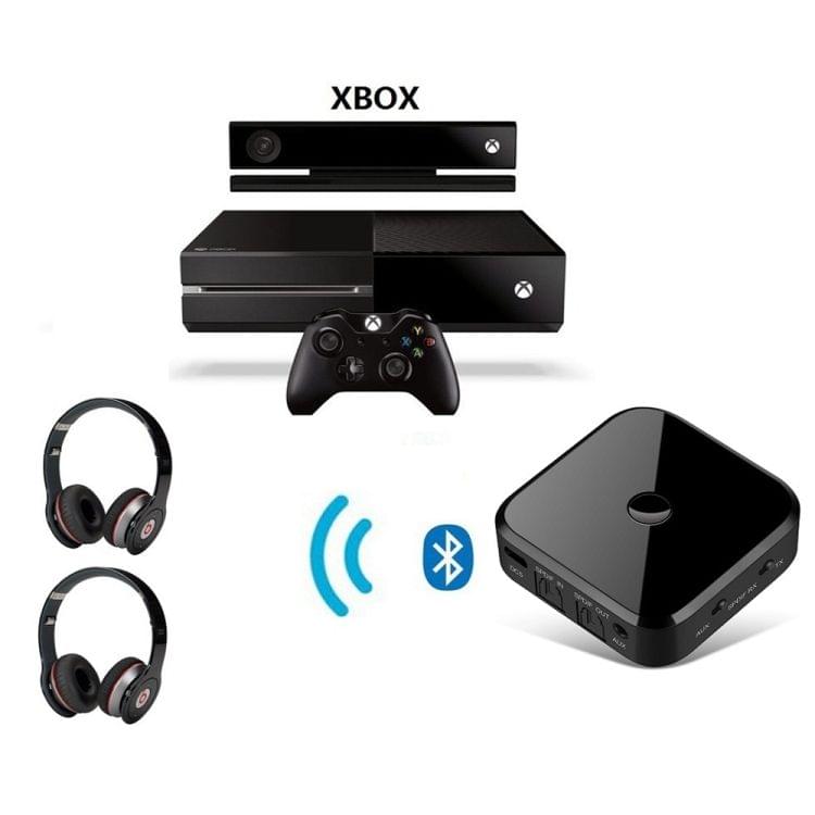 Bluetooth 5.0 Ffiber Optic Bluetooth Receiver CSR8670 Bluetooth Transmitter 2 in 1 Supports APTX black