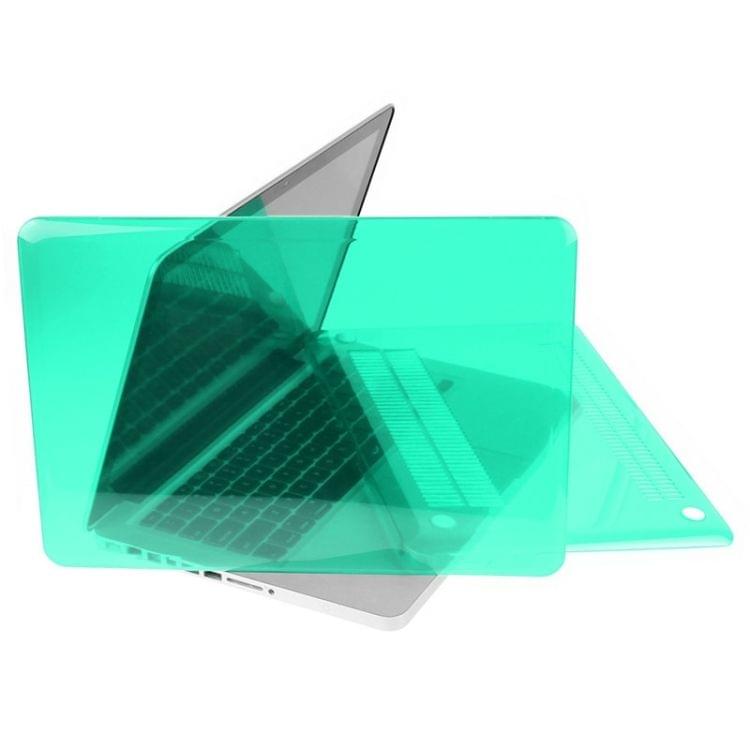 ENKAY for Macbook Pro 13.3 inch (US Version) / A1278 Hat-Prince 3 in 1 Crystal Hard Shell Plastic Protective Case with Keyboard Guard & Port Dust Plug(Green)