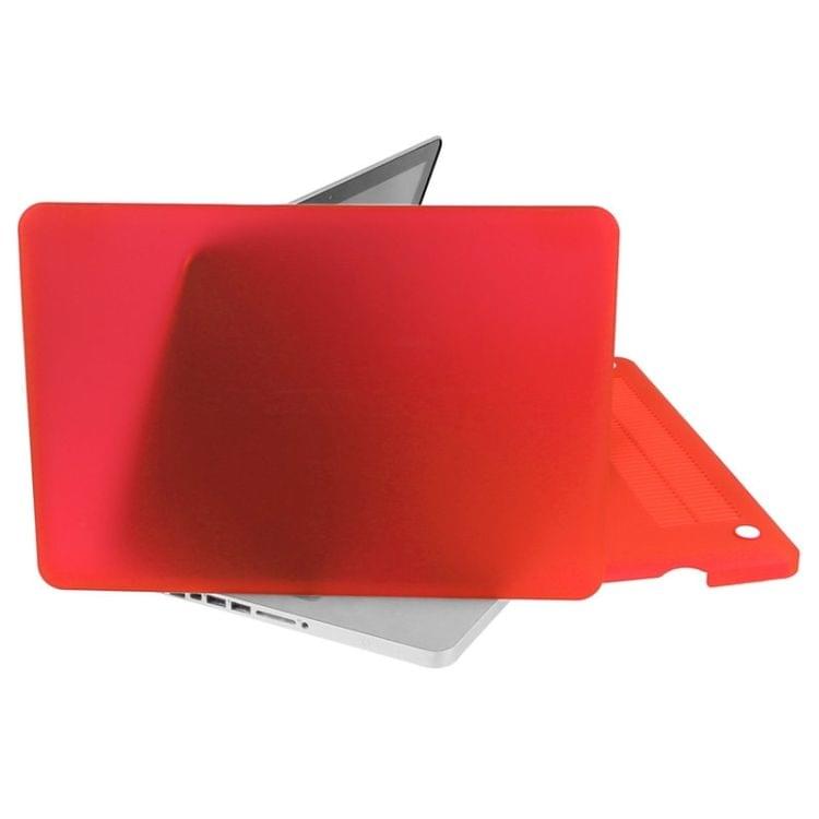 ENKAY for Macbook Pro 13.3 inch (US Version) / A1278 Hat-Prince 3 in 1 Frosted Hard Shell Plastic Protective Case with Keyboard Guard & Port Dust Plug(Red)