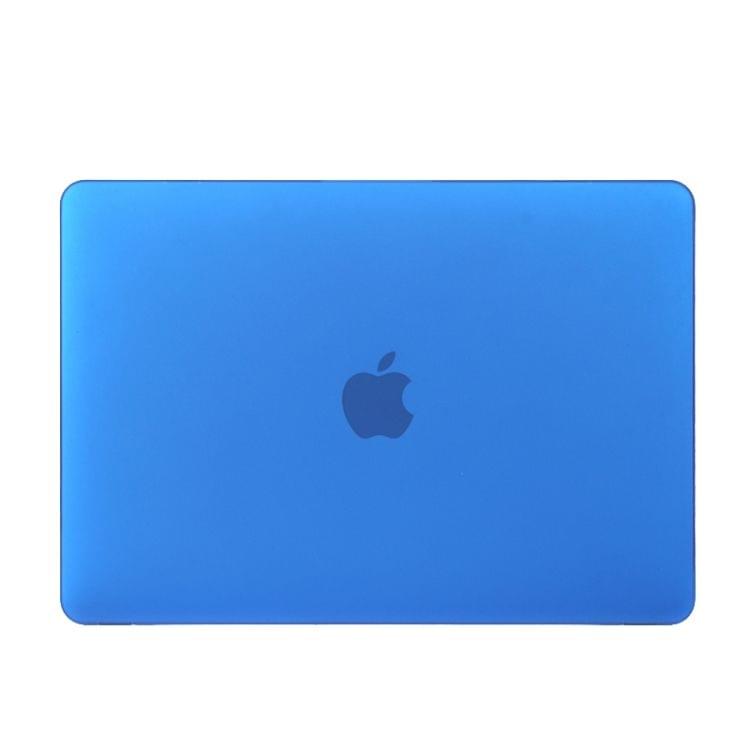 Laptop Translucent Frosted Hard Plastic Protective Case for Macbook 12 inch(Dark Blue)