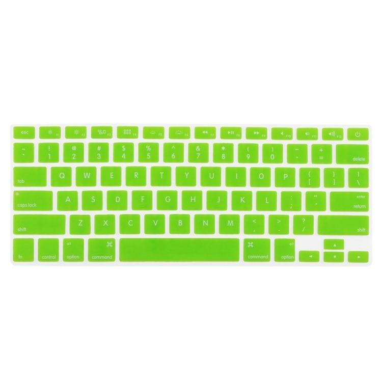 ENKAY for MacBook Air 13.3 inch (US Version) / A1369 / A1466 4 in 1 Crystal Hard Shell Plastic Protective Case with Screen Protector & Keyboard Guard & Anti-dust Plugs(Green)