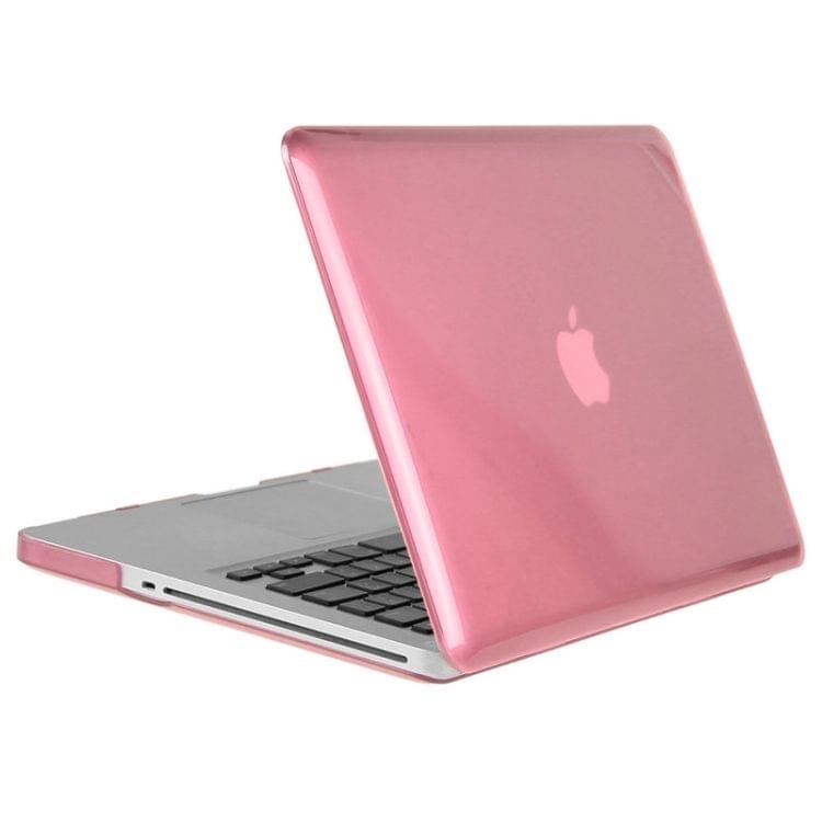 ENKAY for Macbook Pro 15.4 inch (US Version) / A1286 Hat-Prince 3 in 1 Crystal Hard Shell Plastic Protective Case with Keyboard Guard & Port Dust Plug(Pink)