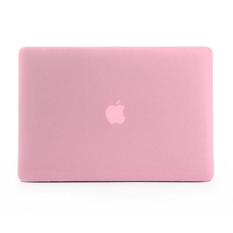 ENKAY for MacBook Pro Retina 15.4 inch (US Version) / A1398 4 in 1 Frosted Hard Shell Plastic Protective Case with Screen Protector & Keyboard Guard & Anti-dust Plugs(Pink)