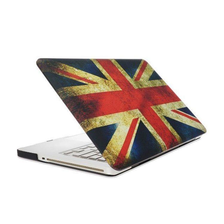 Retro UK Flag Pattern Frosted Hard Plastic Protective Case for Macbook Pro 13.3 inch