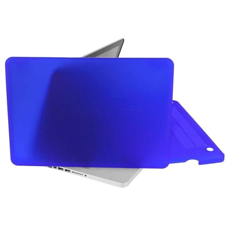ENKAY for Macbook Pro 15.4 inch (US Version) / A1286 Hat-Prince 3 in 1 Frosted Hard Shell Plastic Protective Case with Keyboard Guard & Port Dust Plug(Dark Blue)