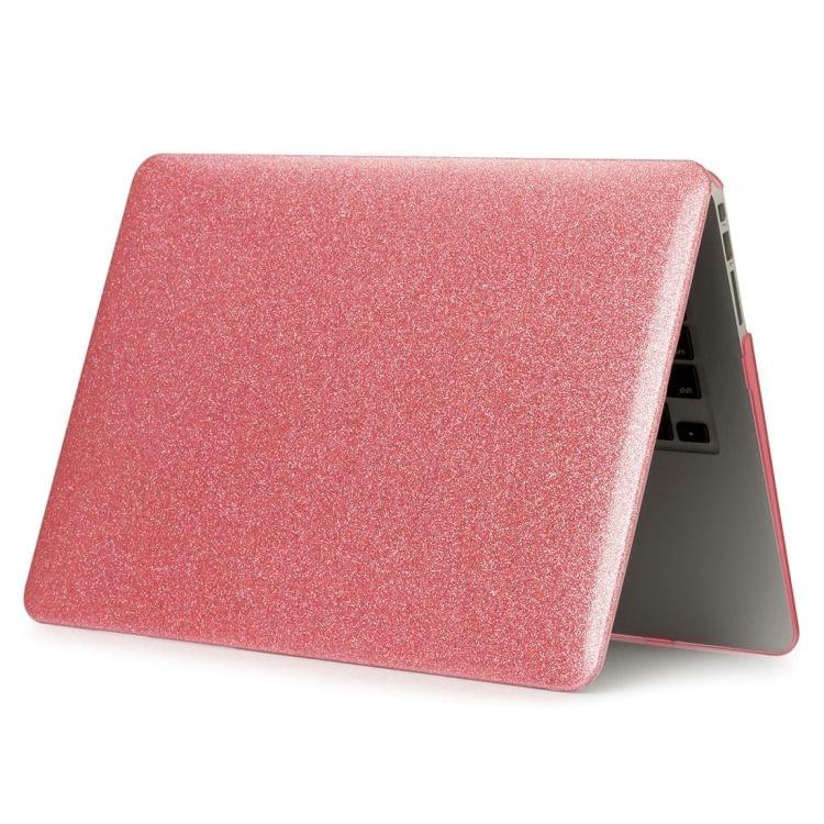 Glittery Powder Laptop PU Leather Paste Case for MacBook Pro 13.3 inch A1278 (2009 - 2012) (Pink)