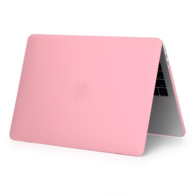 ENKAY Hat-Prince 2 in 1 Frosted Hard Shell Plastic Protective Case + Europe Version Ultra-thin TPU Keyboard Protector Cover for 2016 MacBook Pro 13.3 Inch without Touch Bar (A1708) (Pink)