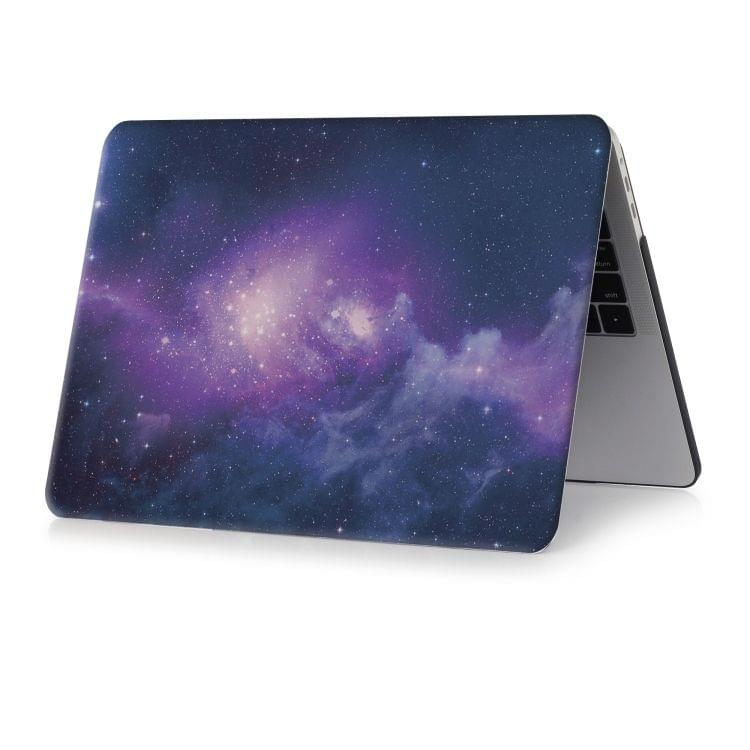 Blue Starry Sky Pattern Laptop Water Decals PC Protective Case for MacBook Pro 15.4 inch A1990 (2018)
