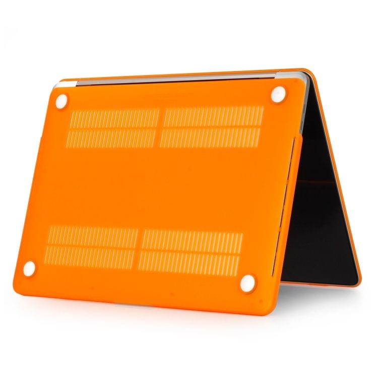 Laptop Frosted Style PC Protective Case for MacBook Pro 15.4 inch A1990 (2018)(Orange)