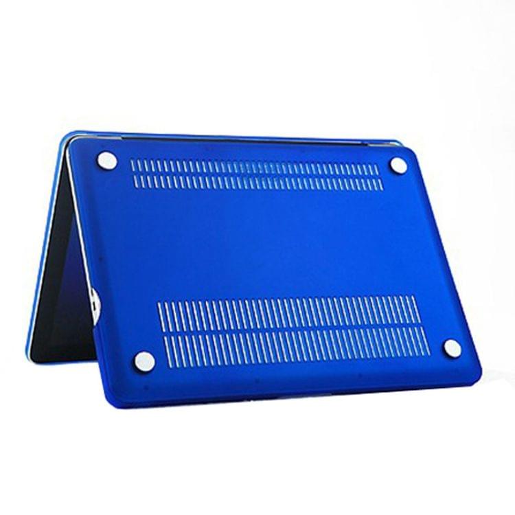 Frosted Hard Plastic Protection Case for Macbook Pro 13.3 inch(Blue)