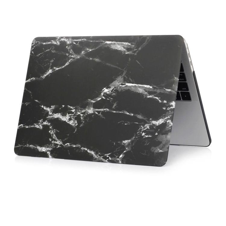 Black White Texture Marble Pattern Laptop Water Decals PC Protective Case for MacBook Pro 13.3 inch A1989 (2018)