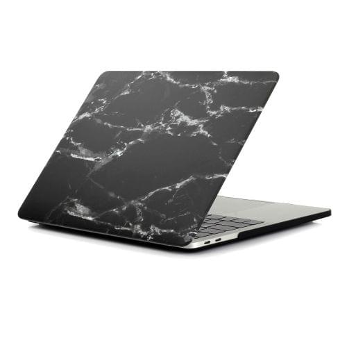 Black White Texture Marble Pattern Laptop Water Decals PC Protective Case for MacBook Pro 13.3 inch A1989 (2018)
