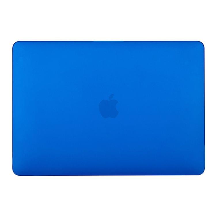 ENKAY Hat-prince 3 in 1 Frostedl Shell + US Version Ultra-thin TPU Keyboard Protective Film + Dust Plug for MacBook Air 2018 A1932 (Dark Blue)