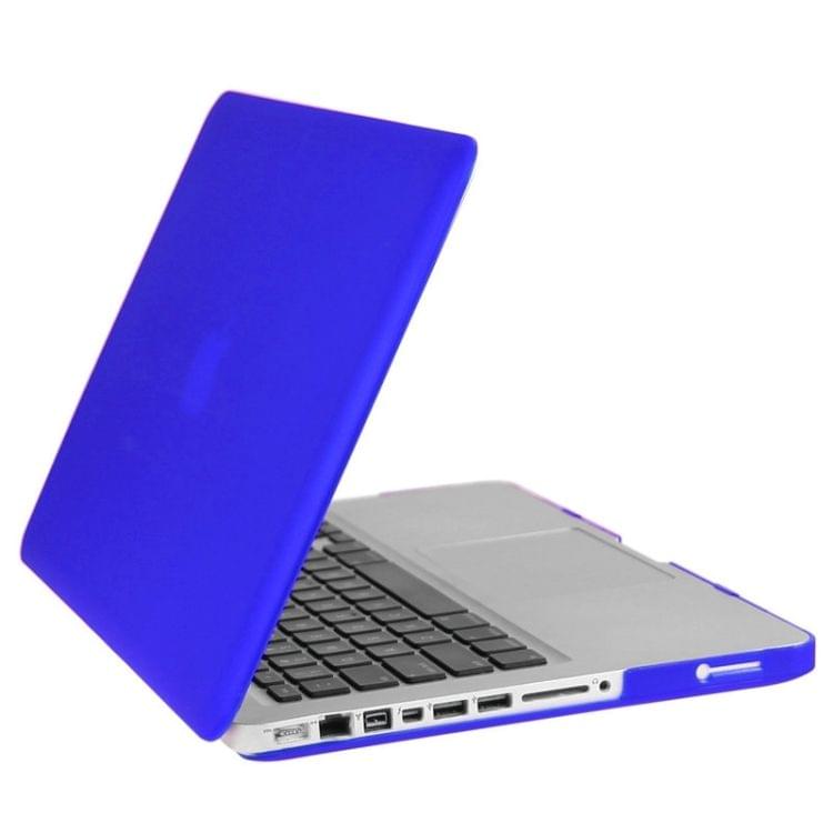 ENKAY for Macbook Pro 13.3 inch (US Version) / A1278 Hat-Prince 3 in 1 Frosted Hard Shell Plastic Protective Case with Keyboard Guard & Port Dust Plug(Dark Blue)