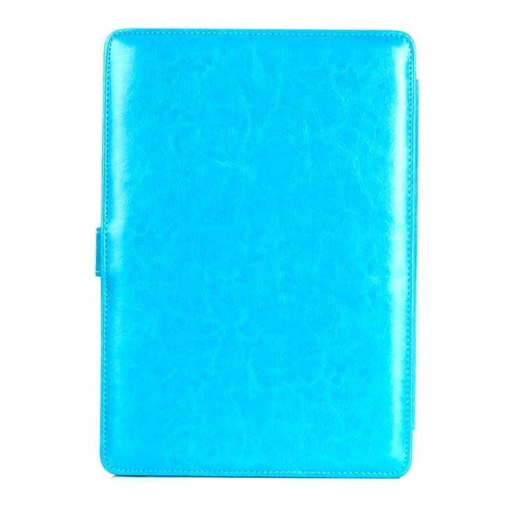 Crazy Horse Texture Horizontal Flip Leather PU Case for MacBook Pro 15.4 inch A1990 (2018) (Blue)