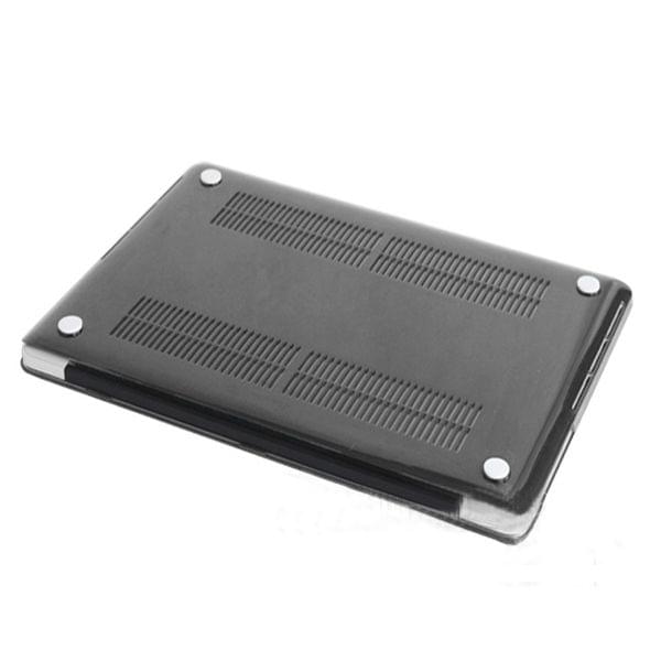 ENKAY for MacBook Pro Retina 15.4 inch (US Version) / A1398 4 in 1 Crystal Hard Shell Plastic Protective Case with Screen Protector & Keyboard Guard & Anti-dust Plugs(Black)