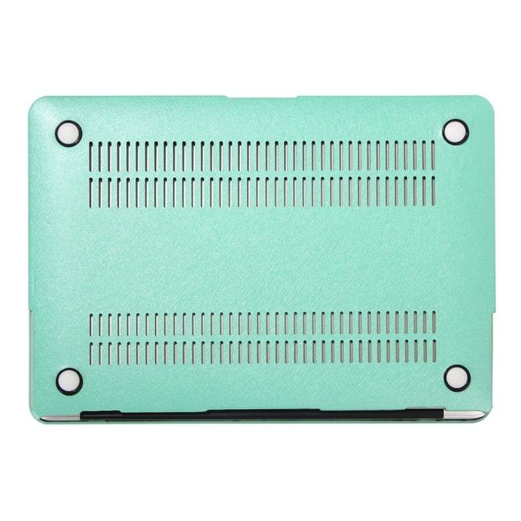 For Macbook Pro Retina 12 inch Silk Texture Apple Laptop PC Protective Case(Green)