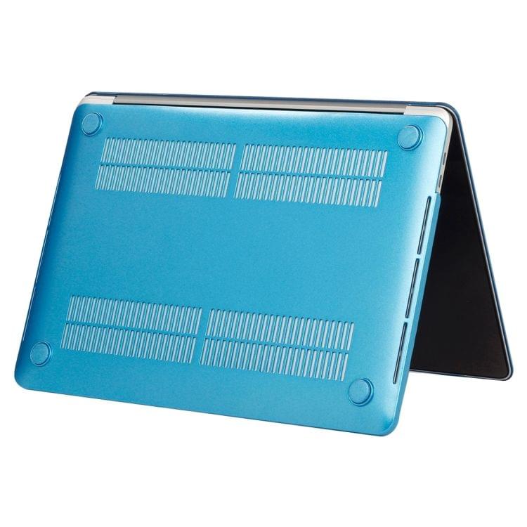 For 2016 New Macbook Pro 13.3 inch A1706 & A1708 Laptop PC + Metal Oil Surface Protective Case (Blue)