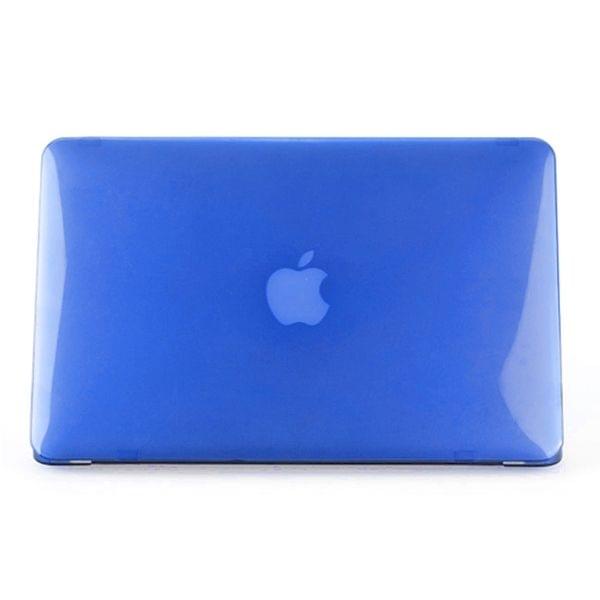 ENKAY for MacBook Air 13.3 inch (US Version) / A1369 / A1466 4 in 1 Crystal Hard Shell Plastic Protective Case with Screen Protector & Keyboard Guard & Anti-dust Plugs(Dark Blue)
