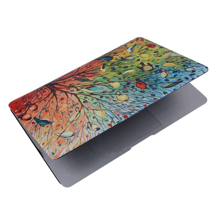 For Macbook Pro 13.3 inch (2011 - 2012) A1278 / MD313 / MC724 / MD101 / MD314 / MD102 Colorful Tree Colorful Bird Pattern Laptop Water Decals PC Protective Case
