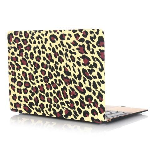 Leopard Texture Frosted Hard Shell Plastic Protective Case for Macbook 12 inch