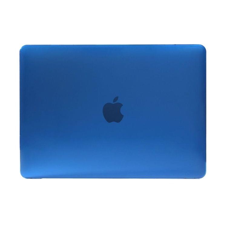Colored Transparent Crystal Hard Protective Case for Macbook 12 inch(Dark Blue)