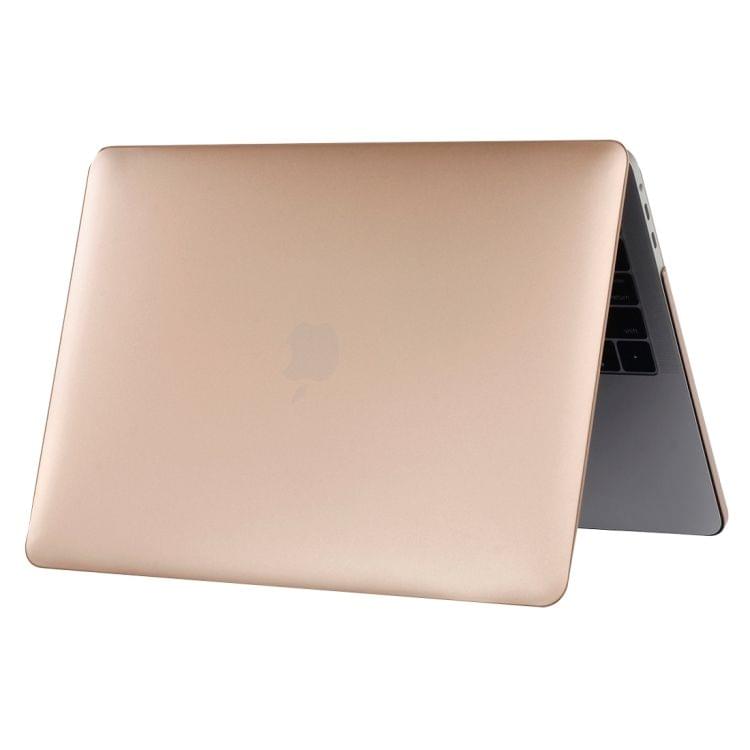 Laptop Metal Style Protective Case for MacBook Pro 15.4 inch A1990 (2018) (Gold)