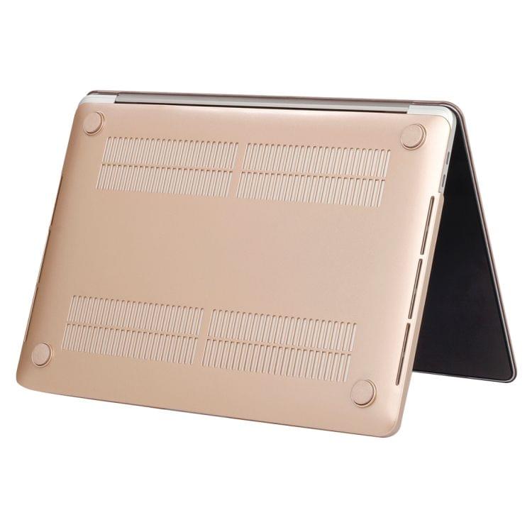 Laptop Metal Style Protective Case for MacBook Pro 15.4 inch A1990 (2018) (Gold)