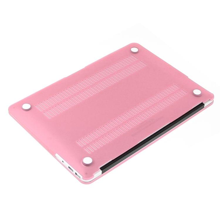ENKAY for Macbook Air 11.6 inch (US Version) / A1370 / A1465 Hat-Prince 3 in 1 Frosted Hard Shell Plastic Protective Case with Keyboard Guard & Port Dust Plug(Pink)
