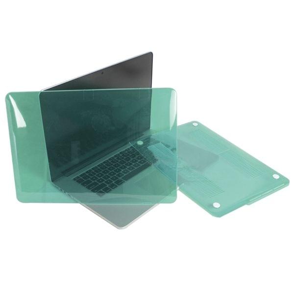 ENKAY for MacBook Pro Retina 15.4 inch (US Version) / A1398 4 in 1 Crystal Hard Shell Plastic Protective Case with Screen Protector & Keyboard Guard & Anti-dust Plugs(Green)